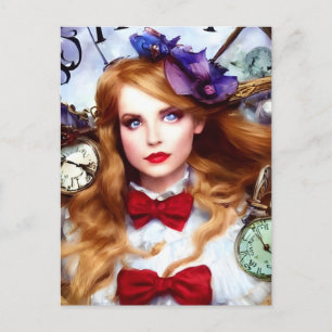 Cartão Postal Alice Time Mantém a Movimentação da Arte Gerada AI