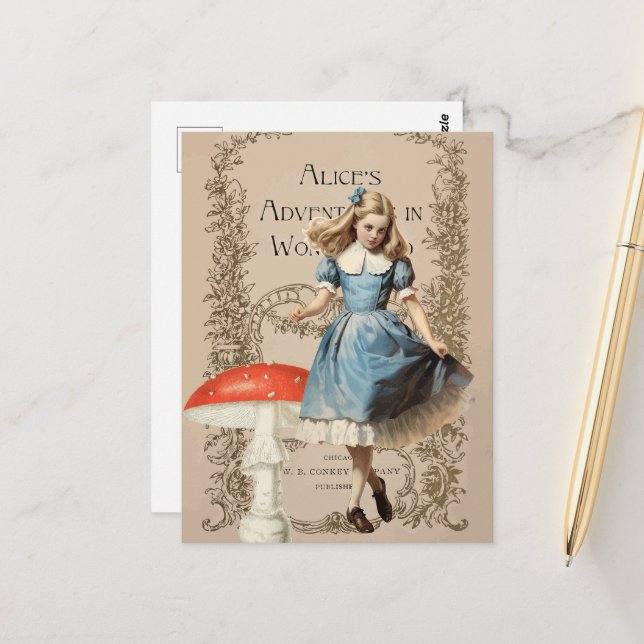 Cartão Postal Alice Vintage (Frente/Verso In Situ)
