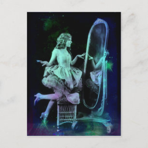 Cartão Postal Alicia - Cartão-postal Azul de Sonho Verde