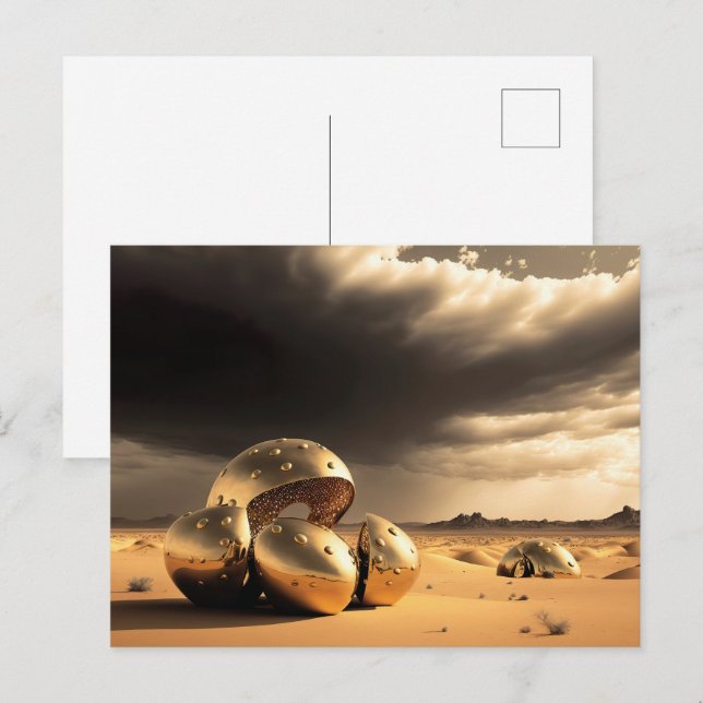 Cartão Postal Alien Relics in the Desert (Frente/Verso)