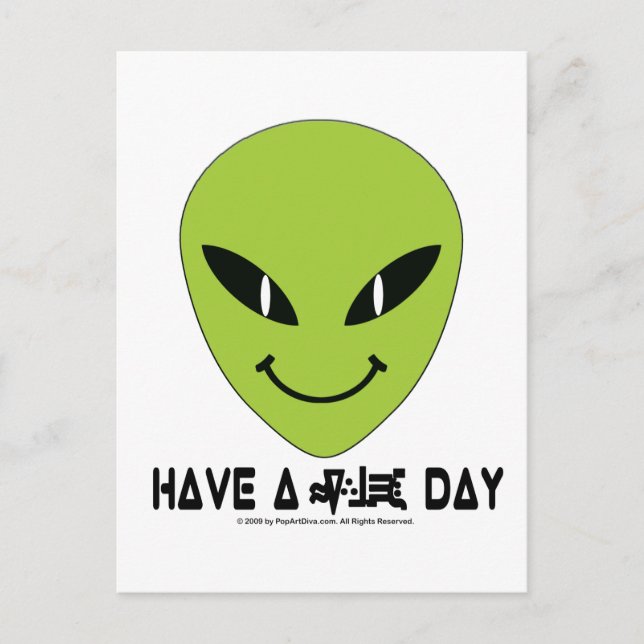 Cartão Postal Alienígena (Frente)