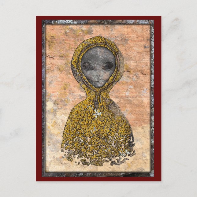 Cartão Postal Alienígena antiga (Frente)