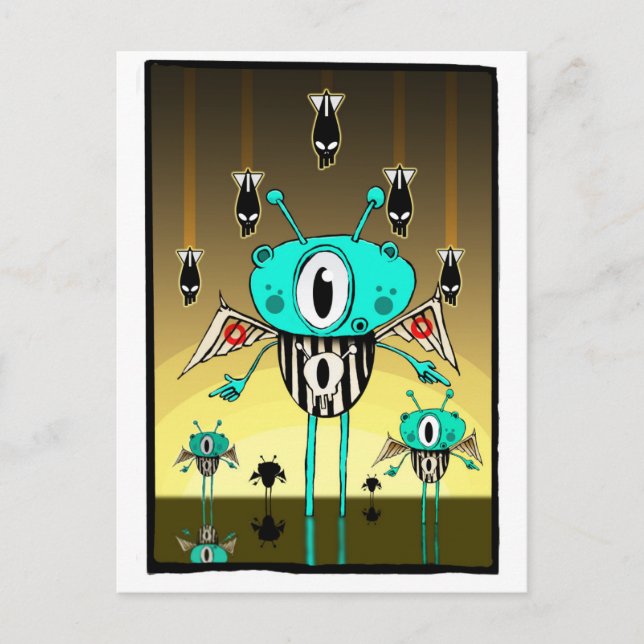 Cartão Postal Alienígena da equipe 2012 (Frente)