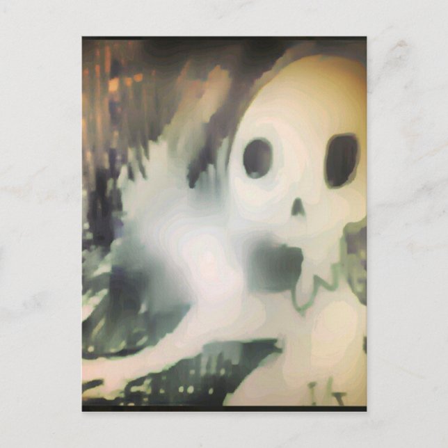 Cartão Postal alienígena de yaie vem em paz e não significa mal (Frente)