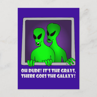 CARTÃO POSTAL ALIENÍGENA GALAXY-5