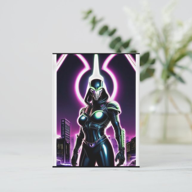 Cartão Postal Alienígena Raven 22 (Em pé/Frente)