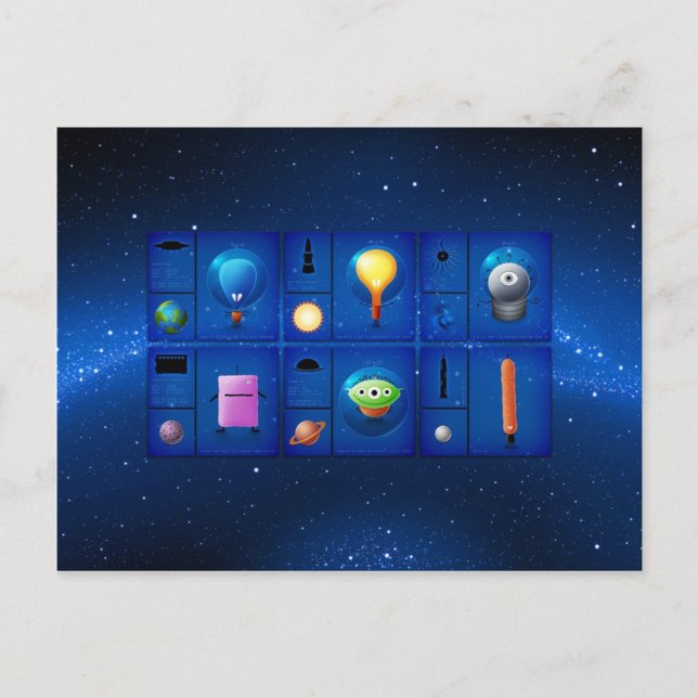 Cartão Postal Aliens (Frente)