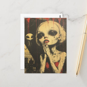 Cartão Postal Aliens Scifi Fantasy