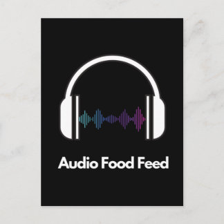 Cartão Postal Alimentação de Áudio Comida