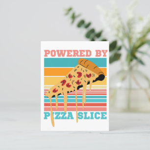 CARTÃO POSTAL ALIMENTADO POR FATI DE PIZZA - AMANTE DE PIZZA