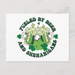 Cartão Postal Alimentados Por Cerveja E Shenanigans