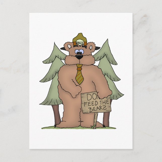 Cartão Postal Alimente os Ursos (Frente)