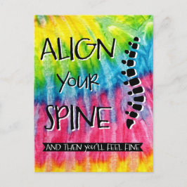 Cartão Postal Alinhe A Sua Espinha E Então Sentirá-Se Bem.