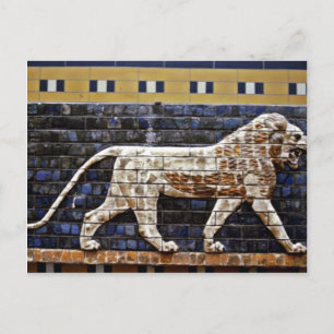 Cartão Postal Alivio Bas, Porta Lion Ishtar - Istambul