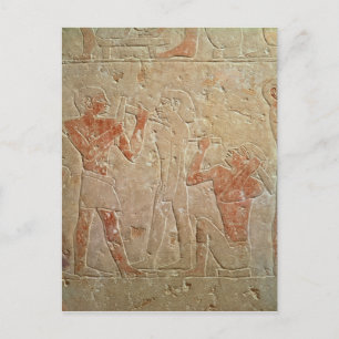 Cartão Postal Alivio com dois escultores entrelaçando um