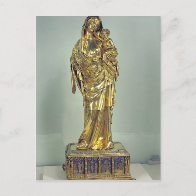 Cartão Postal Alívio da Virgem de Jeanne d'Evreux (Frente)