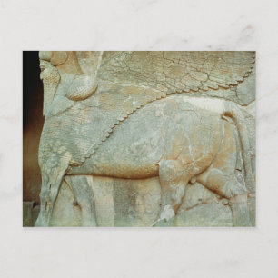 Cartão Postal Alivio de um touro antropomórfico