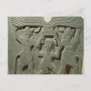 Cartão Postal Alivio representando Gilgamesh entre dois