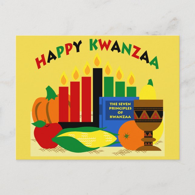 CARTÃO POSTAL ALKEBULAN - CONFIGURAÇÃO DO KWANZAA (Frente)