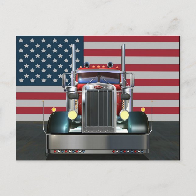 Cartão Postal All American Peterbilt (Frente)