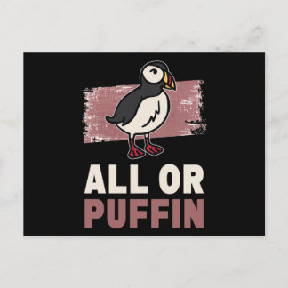 Cartão Postal All Or Puffin Puffin