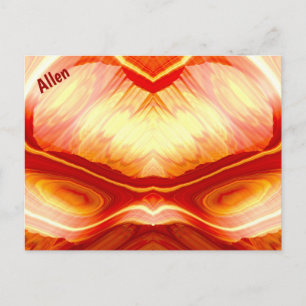 Cartão Postal ALLEN ~ Padrão de Design Fractal 3D ~