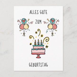 Cartão Postal Alles Gute zum Geburtstag
