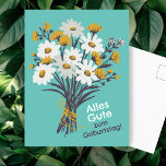 Cartão Postal Alles Gute zum Geburtstag Gänseblümchenstrauß<br><div class="desc">Passen Sie diese Karte mit Ihrem eigenen Text auf der Vorder- und Rückseite an! Klicken Sie auf "Personalisieren",  um den Text zu bearbeiten,  der auch in mehreren Sprachoptionen verfügbar ist. Karo meinen Shop für mehr oder lass mir wissen,  wenn Sie etwas Angewohntes wollen!</div>