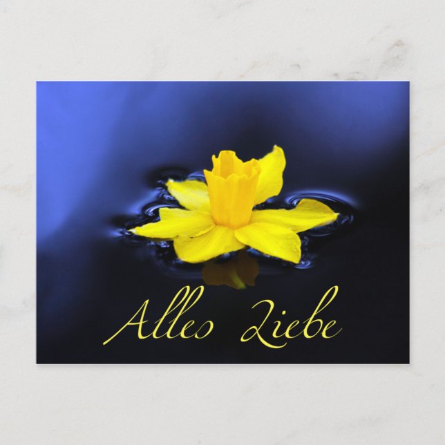 Cartão Postal Alles Liebe - für Deine Liebsten! (Frente)