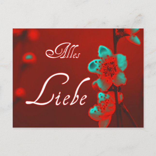 Cartão Postal Alles Liebe zum Muttertag! (Frente)