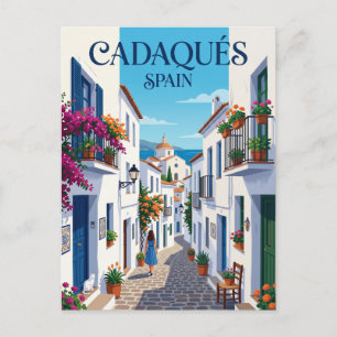 Cartão Postal Alley em Cadaques Espanha Espanha