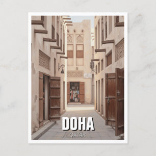 Cartão Postal Alley em Doha Qatar Viagens