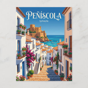 Cartão Postal Alley em Peñíscola Espanha