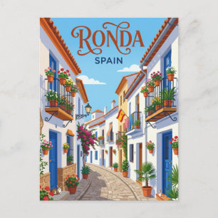 Cartão Postal Alley em Ronda Espanha