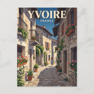 Cartão Postal Alley em Yvoire França