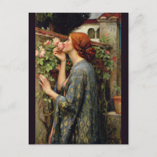 Cartão Postal Alma da Rosa por John William Waterhouse