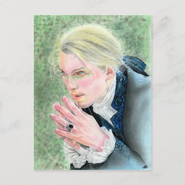 Cartão Postal Alma despertada Cartaz Vampiro (Frente)