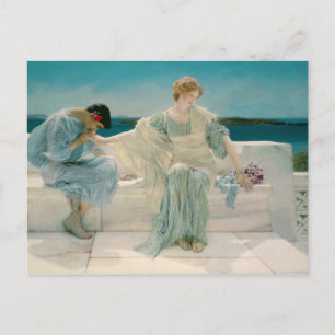 Cartão Postal Alma-Tadema Não me pergunte mais, 1906