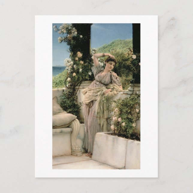 Cartão Postal Alma-Tadema | "Rosa de todos os Rosas, 188 (Frente)