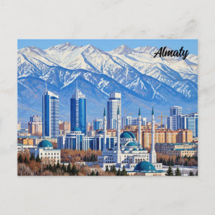Cartão Postal Almaty Cazaquistão Viagem