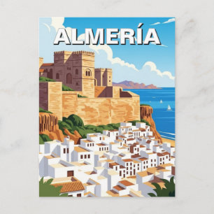 Cartão Postal Almeria Espanha Alcazabar Viagem