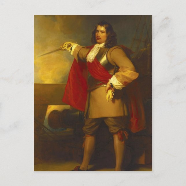 Cartão Postal Almirante Robert Blake (Frente)