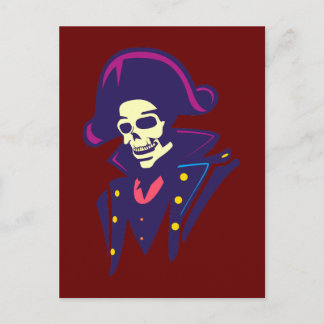 Cartão Postal Almirante Skull Schädel Totenkopf
