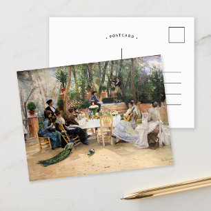 Cartão Postal Almoço de Artistas Escandinavos Hugo Birger