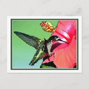 Cartão Postal Almoço do Hummingbird