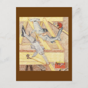 Cartão Postal Almoço Para Os Carpinteiros