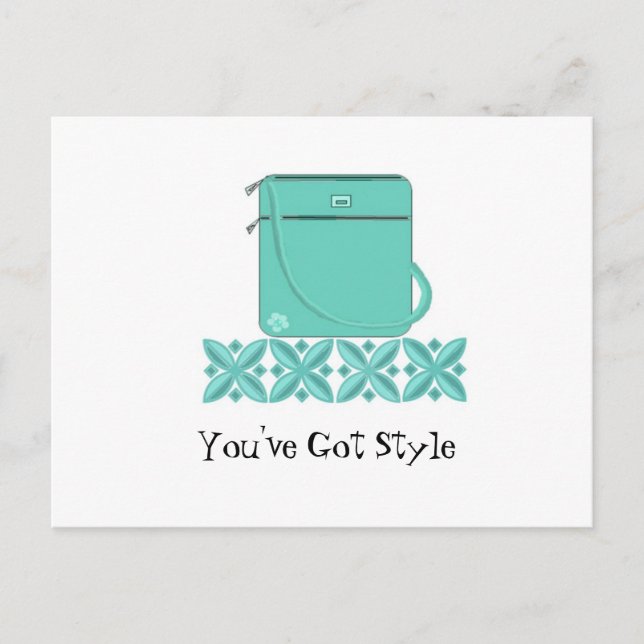 Cartão Postal Almofada Clássica com Dizendo (Frente)