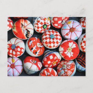 Cartão Postal Almofadas de alfinetes japonesas