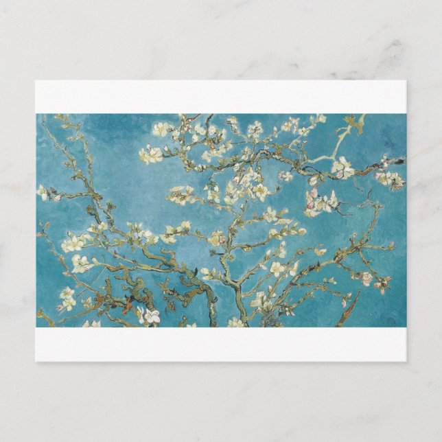 Cartão Postal Almond Blossom por Vincent van Gogh (Frente)