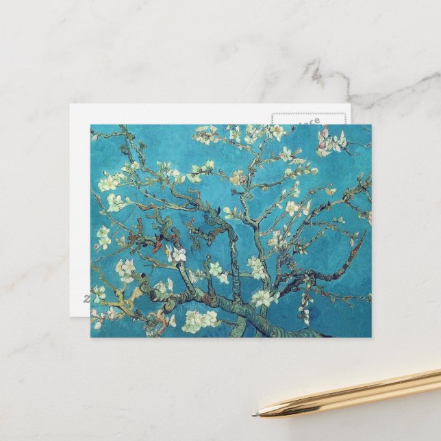 Cartão Postal Almond Blossoms (Frente/Verso In Situ)